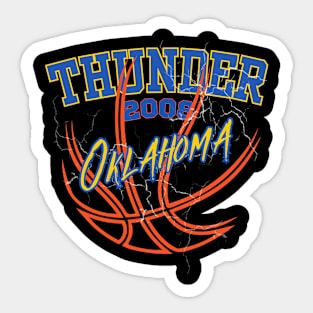 oklahoma city thunder Sticker